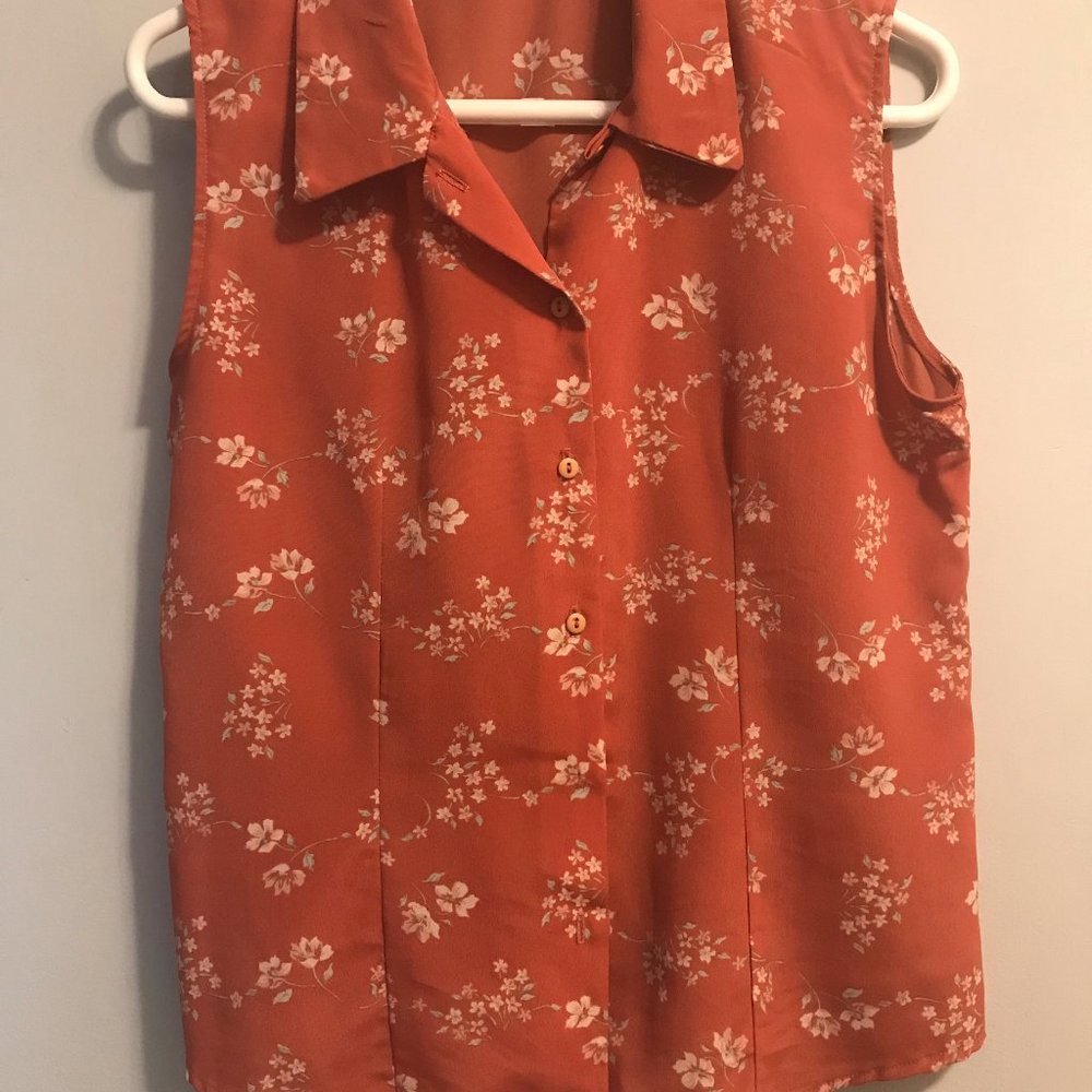 Floral Pink Button Up
